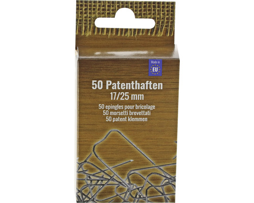Gepatenteerde clips 17/25 mm 50 stuks