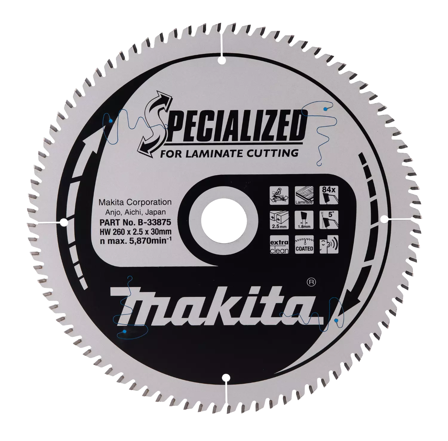 Makita B-33875 Afkortzaagblad Laminaat