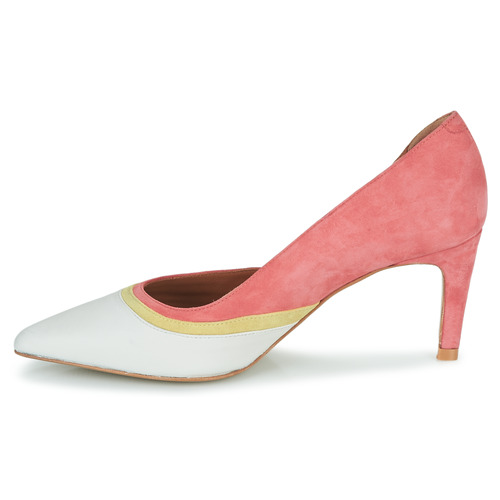 JB Martin - ETNA - CHEVRE VELOURS ROSE  / JAUNE / CRAIE