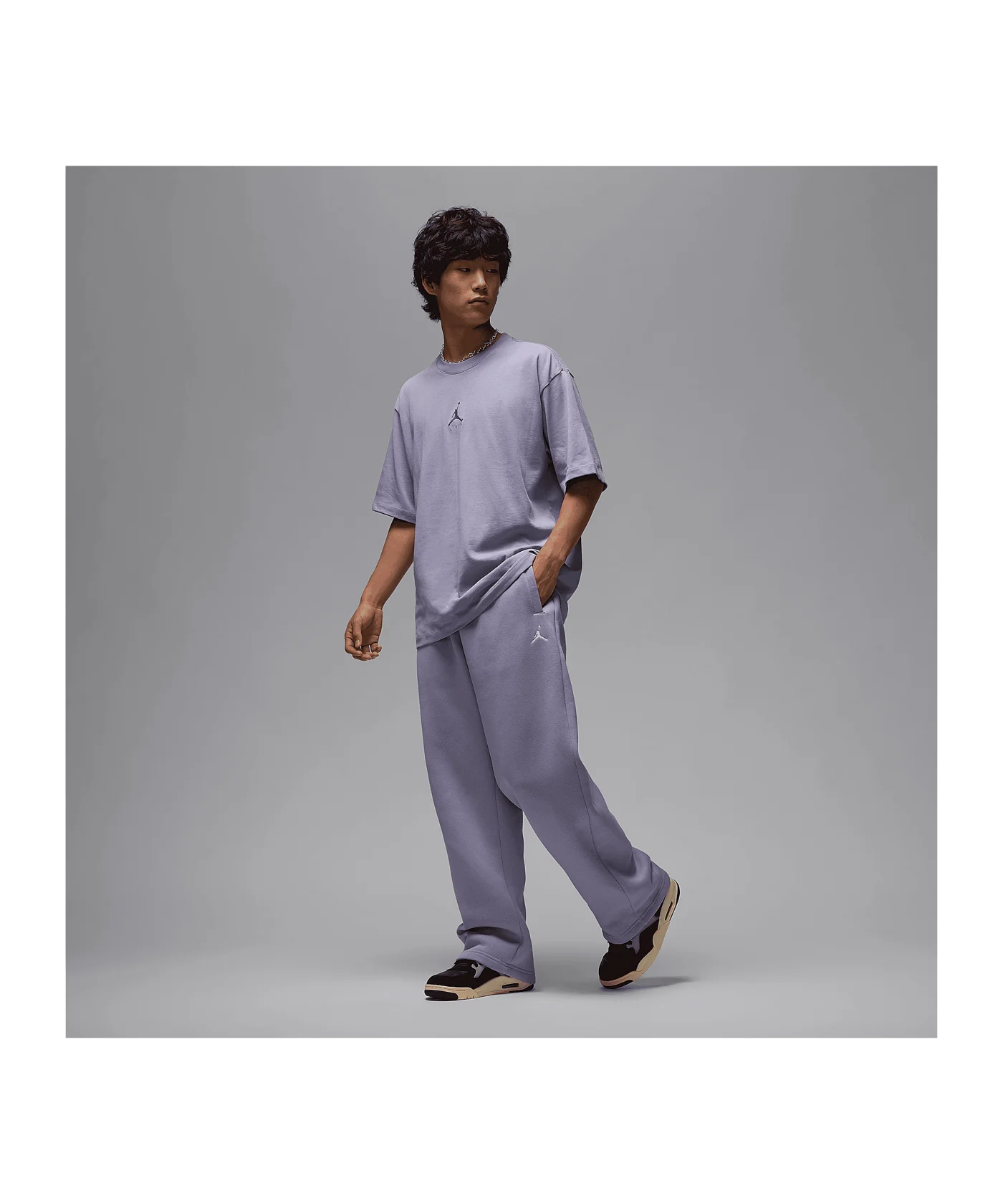 Jordan Brooklyn Fleece Oversized Jogginghose Lila F519
