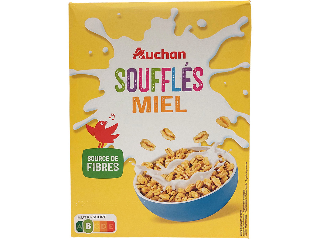CEREAIS AUCHAN COM MEL BUMPIES 375G