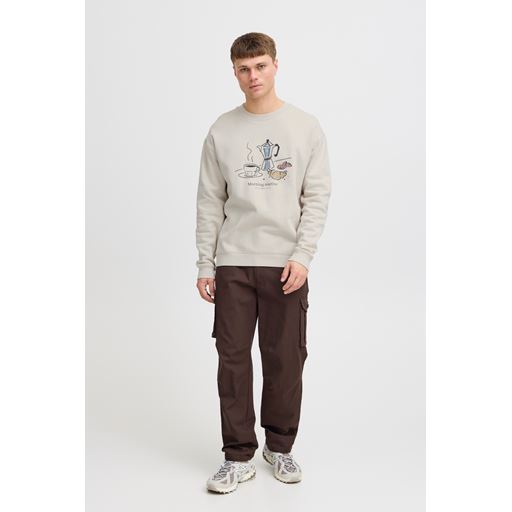 Solid Mulder Sweatshirt, Oatmeal, M
