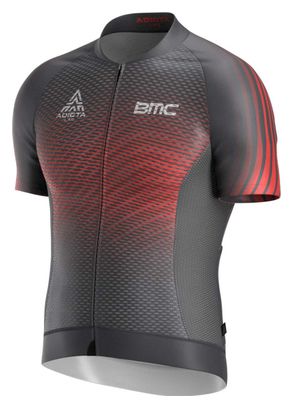Maillot Manches Courtes Adicta Lab Valent V1 Rouge / Gris