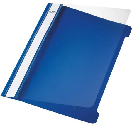 Leitz Schnellhefter Standard, A5, langes Beschriftungsfeld, PVC, blau
