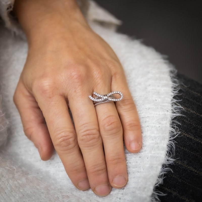 Bague Femme Rhodium AURA