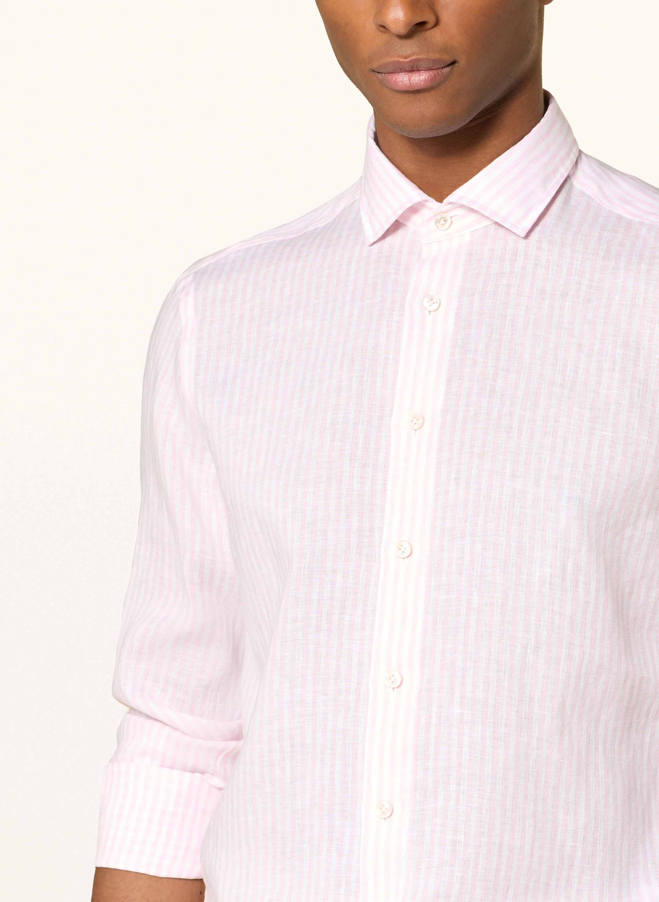 OLYMP SIGNATURE Hemd tailored Fit aus Leinen