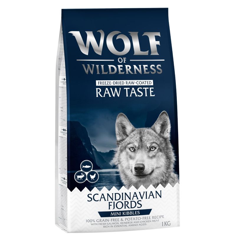 Wolf of Wilderness Scandinavian Fjords renne, poulet, saumon - sans céréales