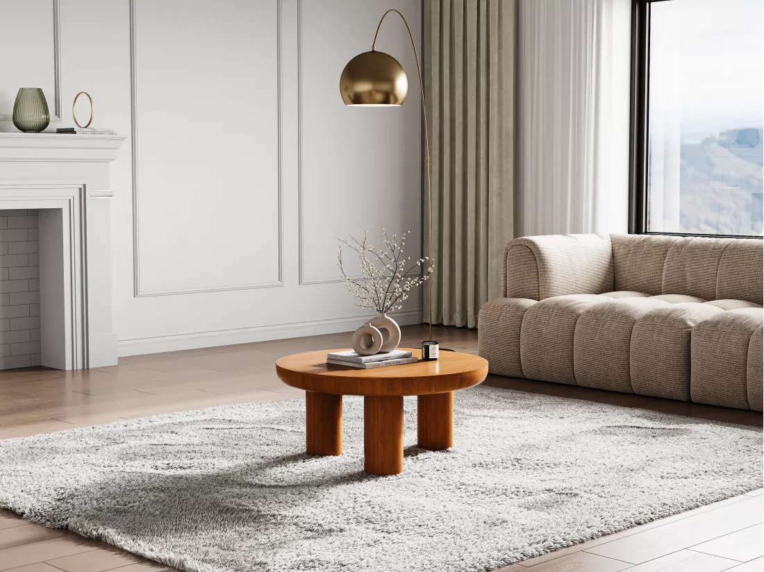 Table basse en bois de manguier - Naturel clair - LASIRA