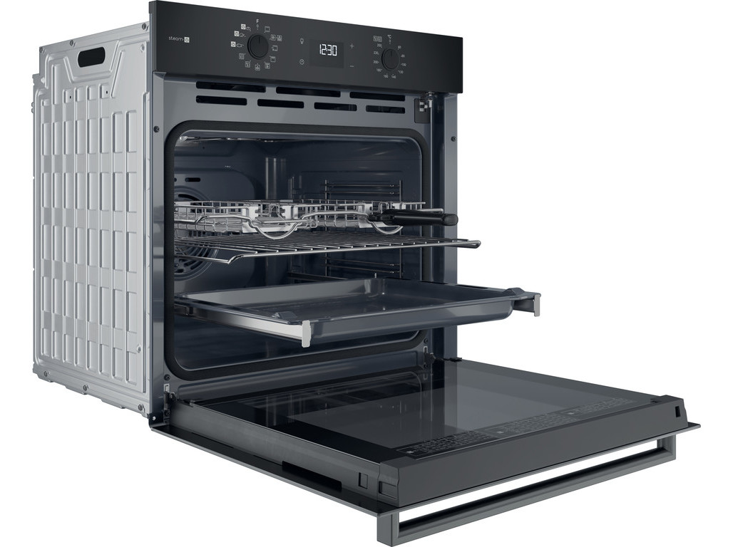 FORNO MULTIFUNÇÕES HOTPOINT HAO3 K78PSU1Z B PRETO A   71L PIROLÍTCO E HIDROLÍTICO
