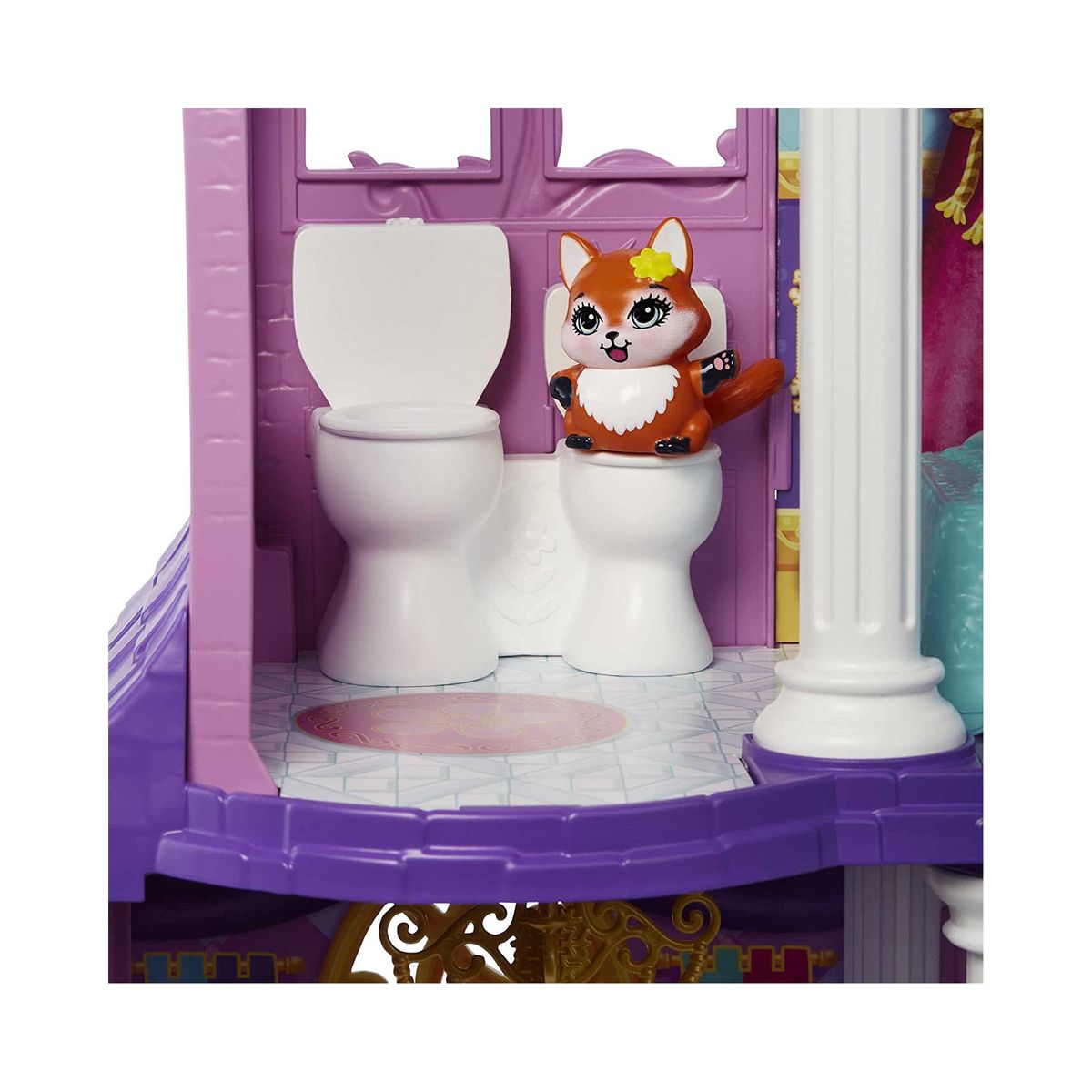 Mattel HCG59 - Royals Enchantimals - Ballzauber-Schloss mit Zubehör, ca. 66 cm