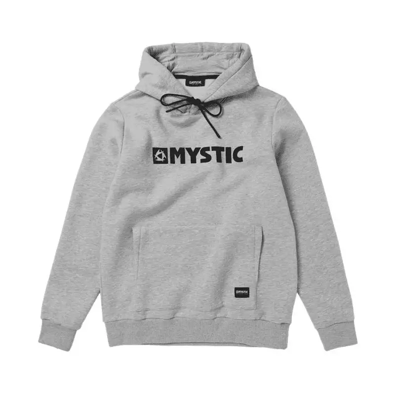 Sweat MYSTIC Brand Hood Light Grey Melee
