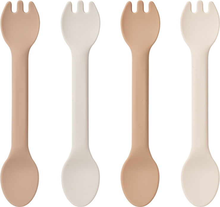 Liewood Jan 2 in 1 Cutlery 4-Pack Rose multi mix