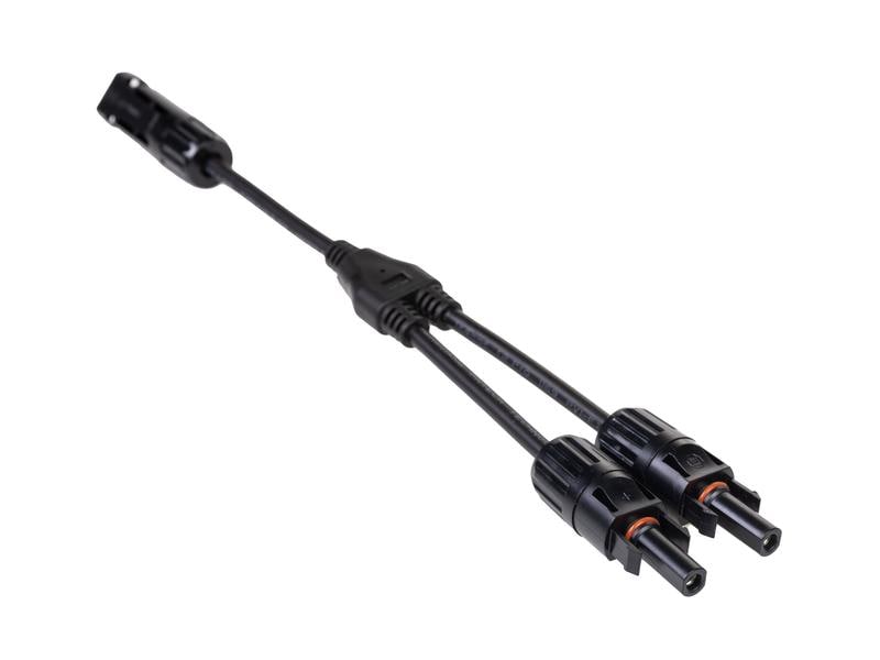 FURBER.power Y-Verteiler FC4 1 auf 2, Set Splitter-Set mit zwei Y-förmigen Kabeln (MC4-kompatibel)