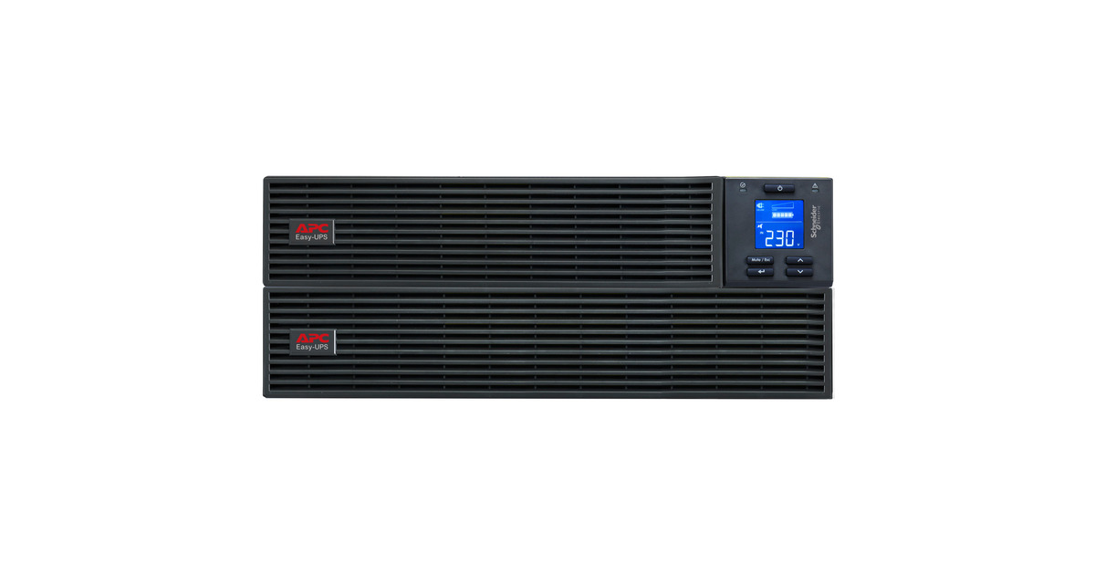 APCEasy UPS On-Line 1000VA/900W, rackmontage 4U met Externe Batterij ups  (Zwart, 4x C13, SRV1KRILRK-E)