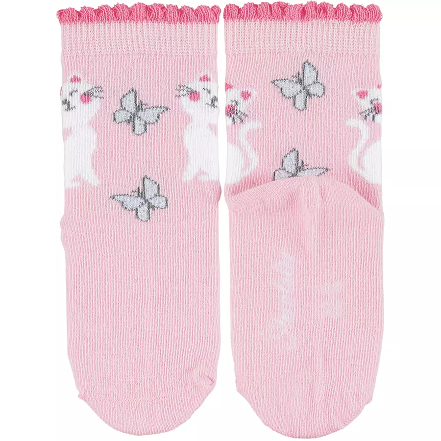 Sterntaler Söckchen 3er-Pack Katzen rosa