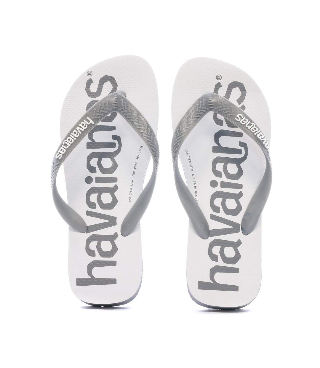 Tongs Grise Mixte Havaianas Top Logomania 2