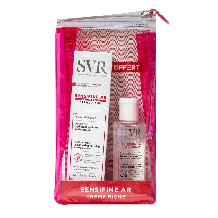 Sensifine AR crème riche anti-récidive 40ml + eau micellaire offerte