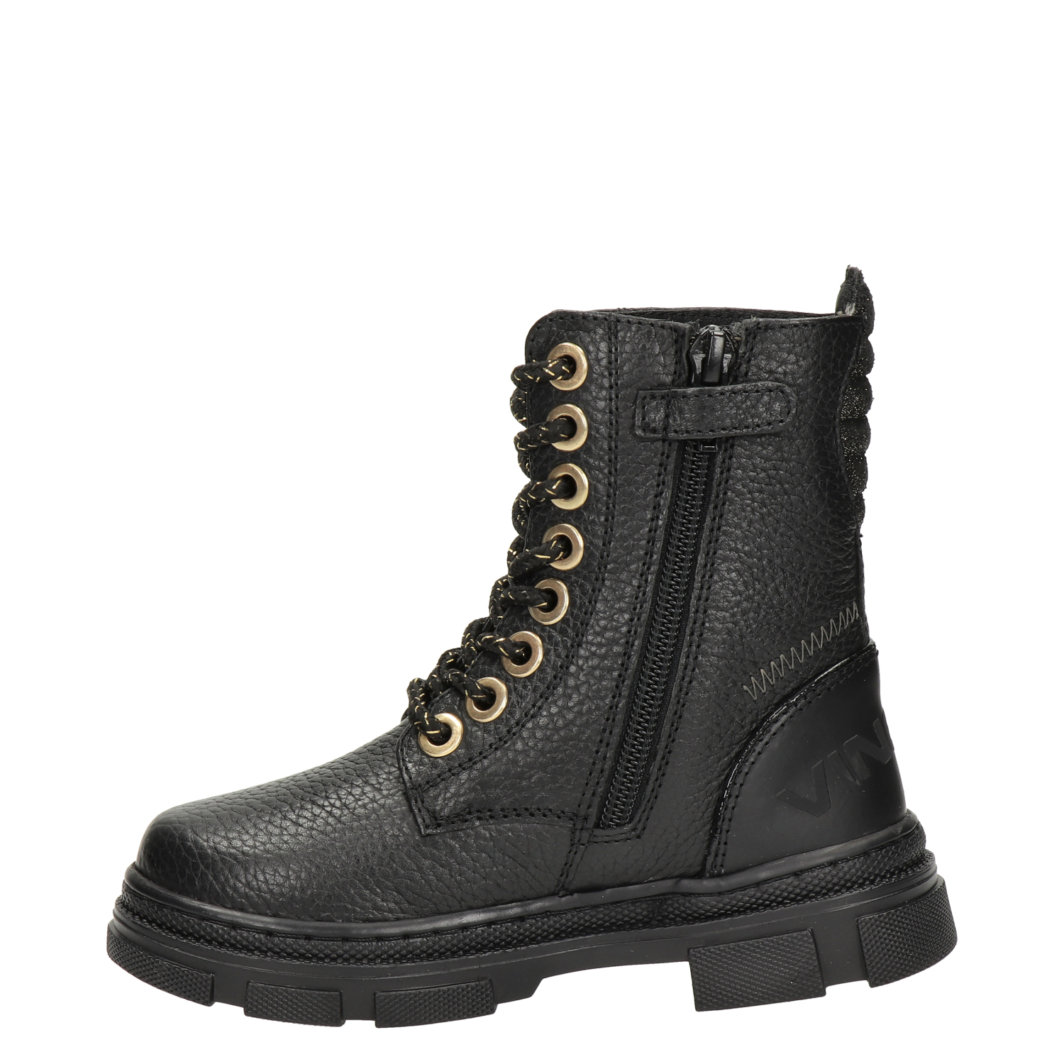 Jennifer meisjes veterboot Vingino Zwart