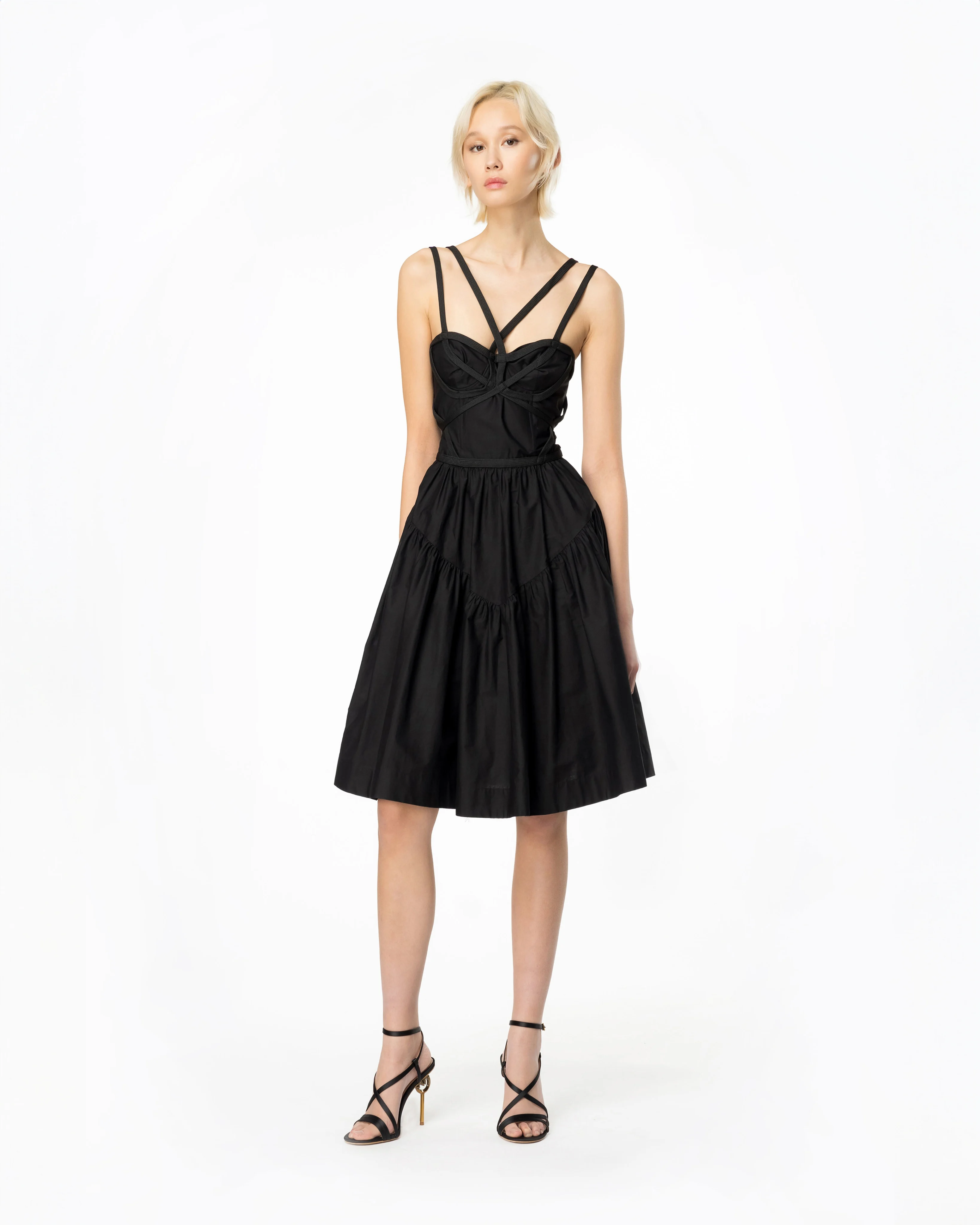 Robe à lacets façon corset | Noir