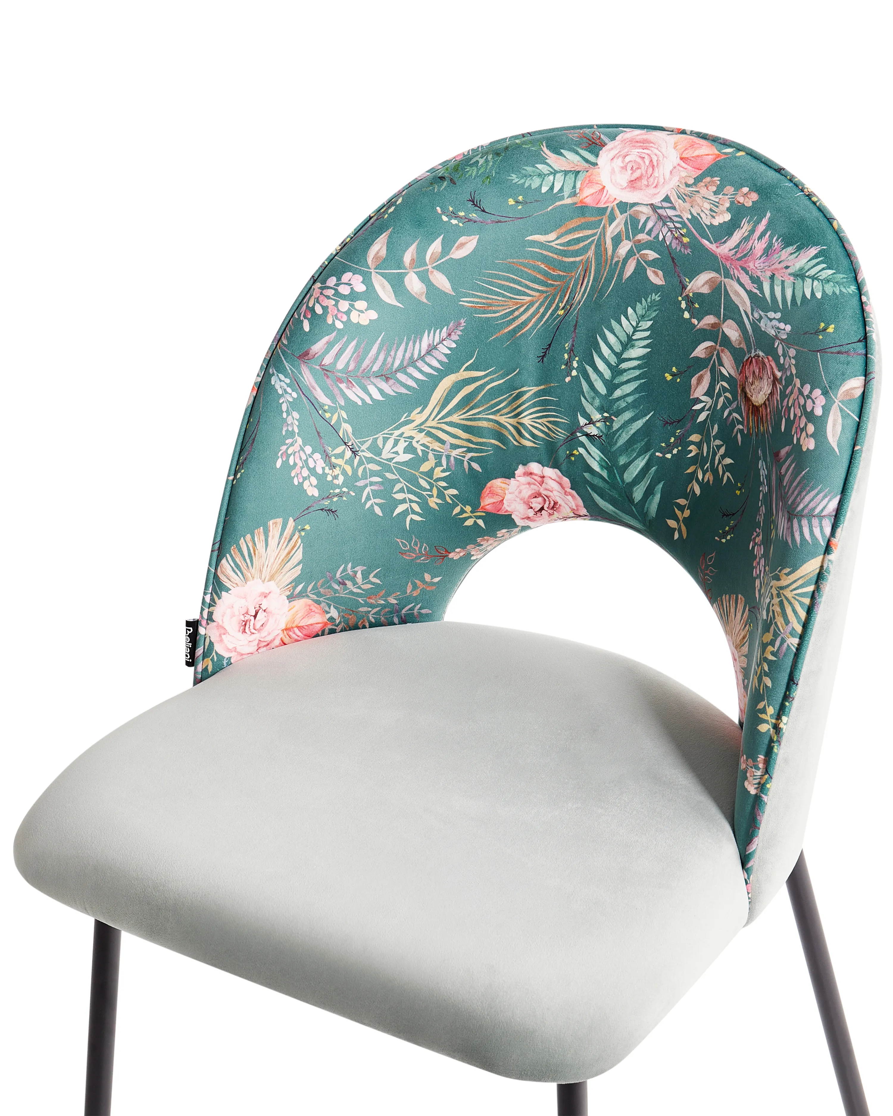 Set van 2 eetkamerstoelen COVELO Fluweel Mintgroen