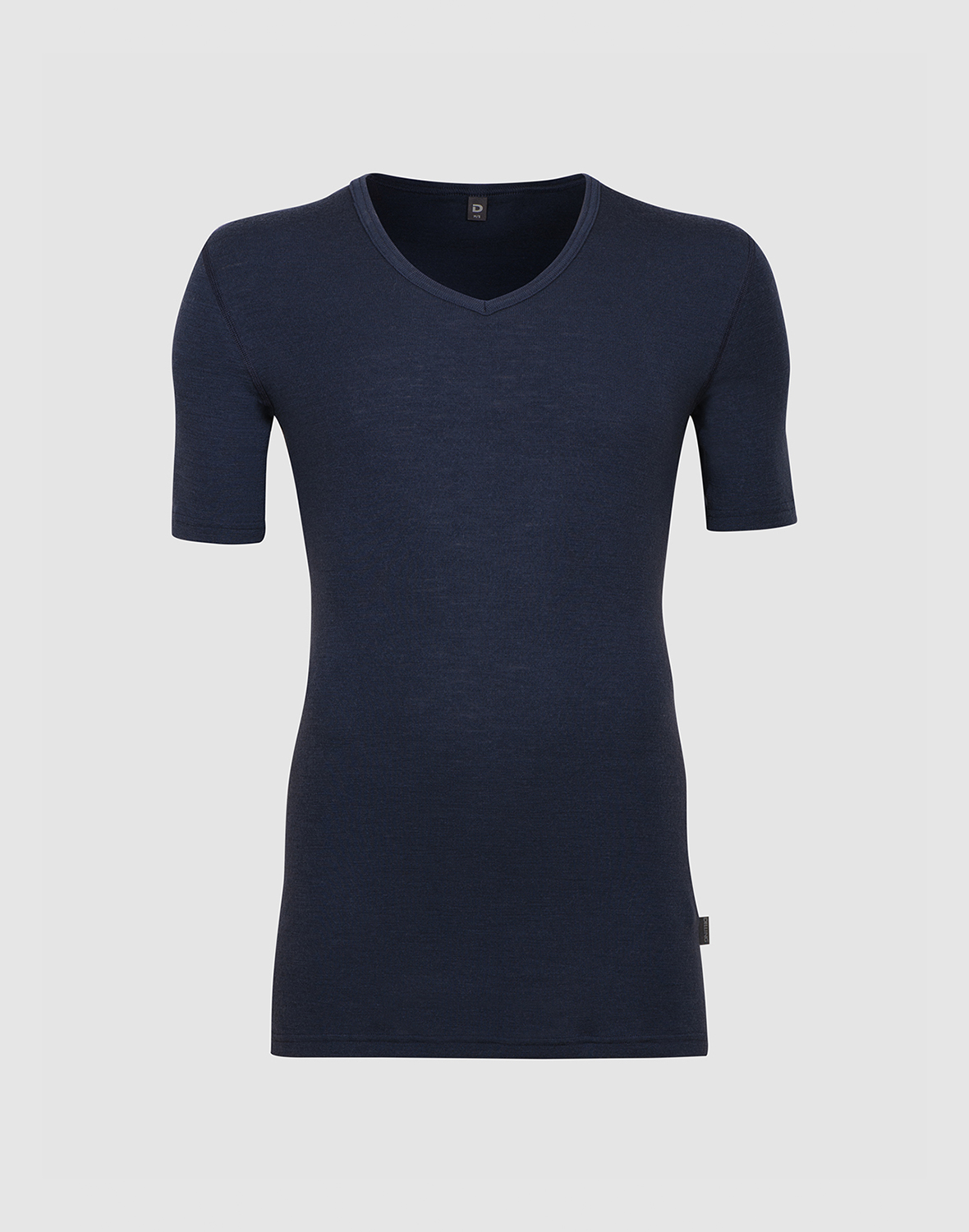 T-shirt met v-hals van merinowol voor heren
