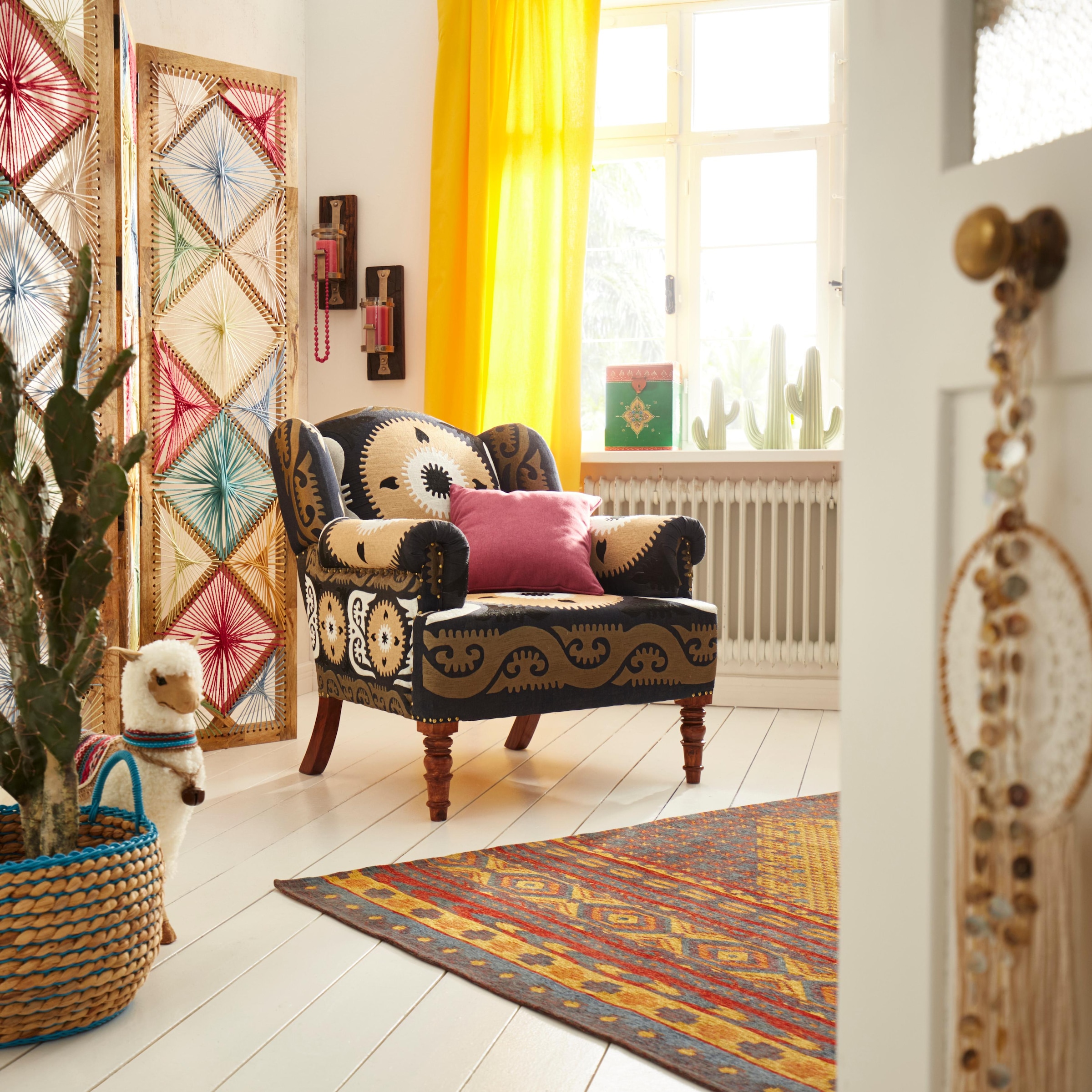 Home affaire Paravent »Verbena« Breite 153 cm
