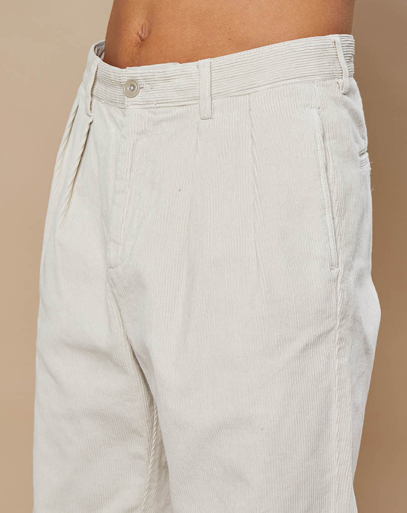 Hartford Pantalon en Velours côtelé Tom craie