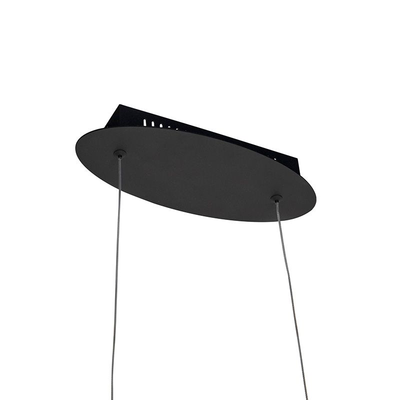 Design hanglamp zwart dimbaar incl. LED groot - Twisted