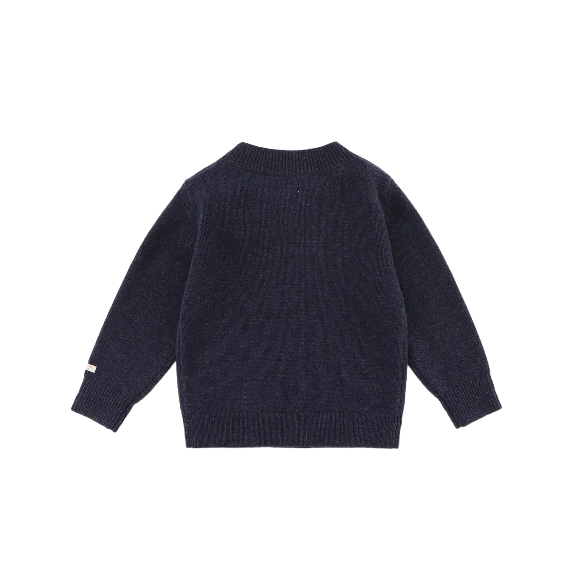 Denn Merino Wool Sweater | Snowman | Blue Marine Melange