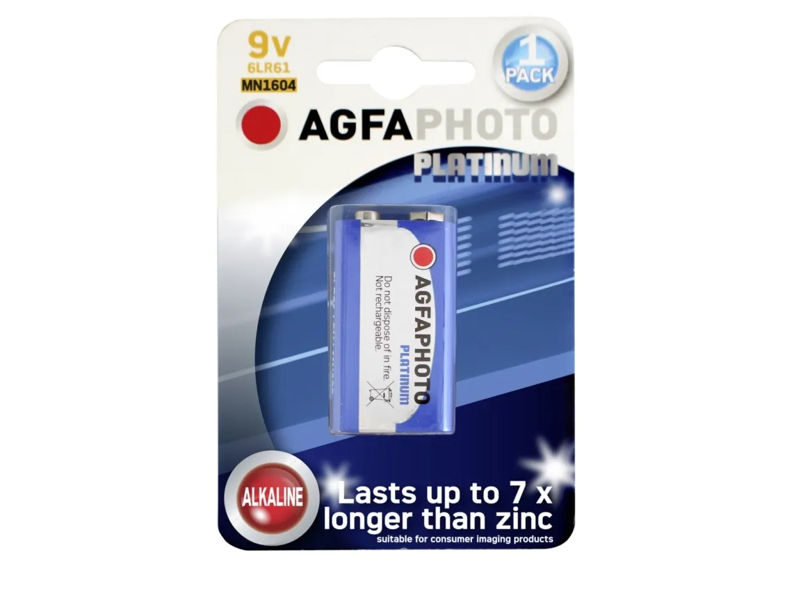 AgfaPhoto - Batteri 6LR61 - Alkaline