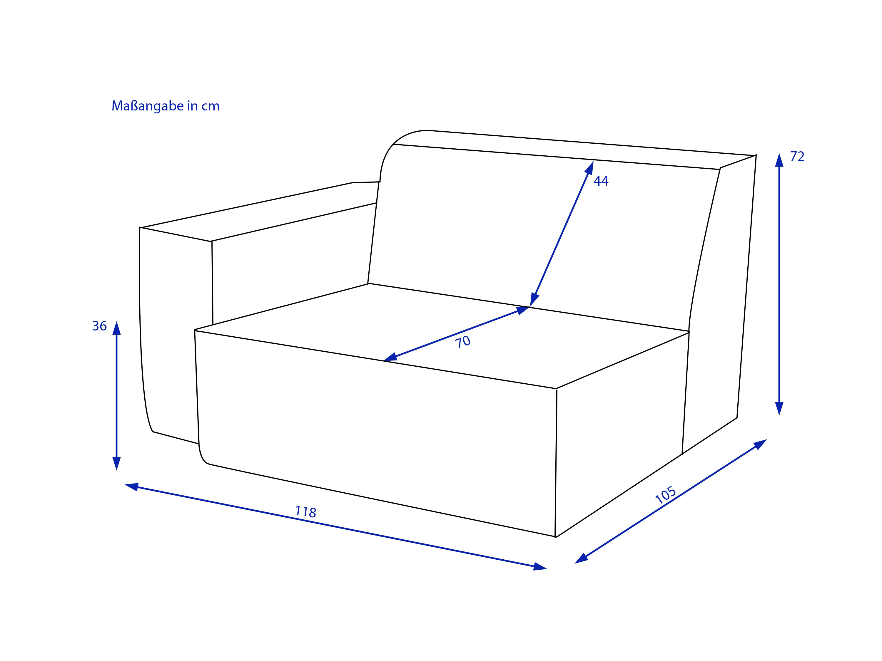 Sofaelement CROSWELL rusty