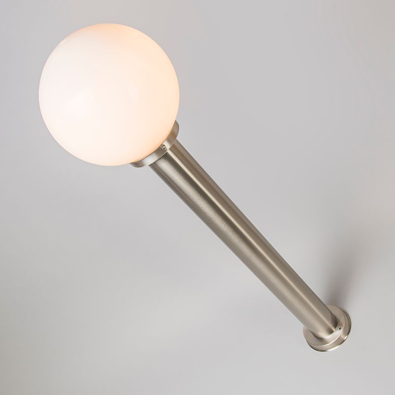 Moderne buitenlamp paal staal RVS 100 cm - Sfera