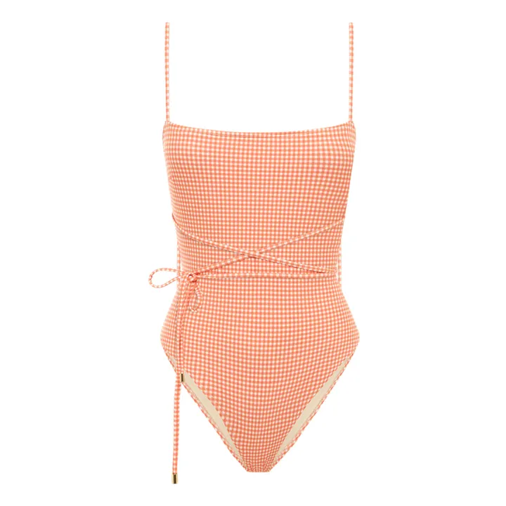 Peony Maillot 1 Pièce Tie Side | Rose Corail
