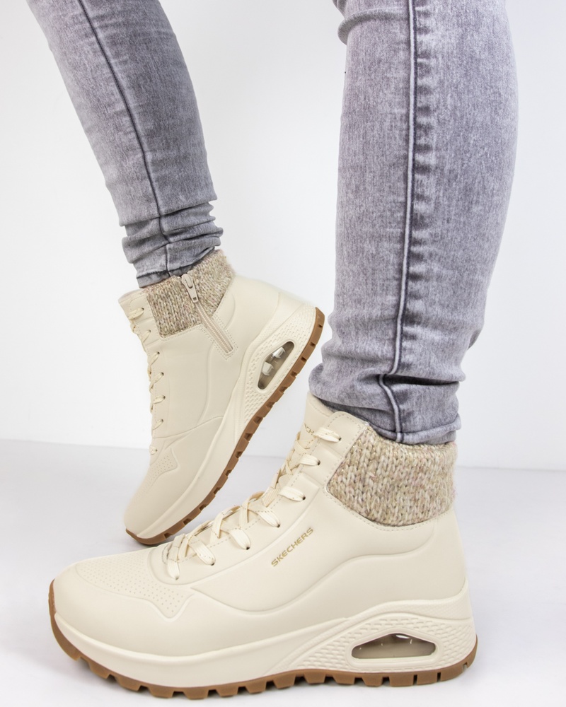 Skechers Uno Rugged Veterboots  - wit