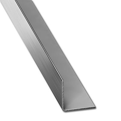 Cornière PVC inox 20 x 20 mm, 2 m
