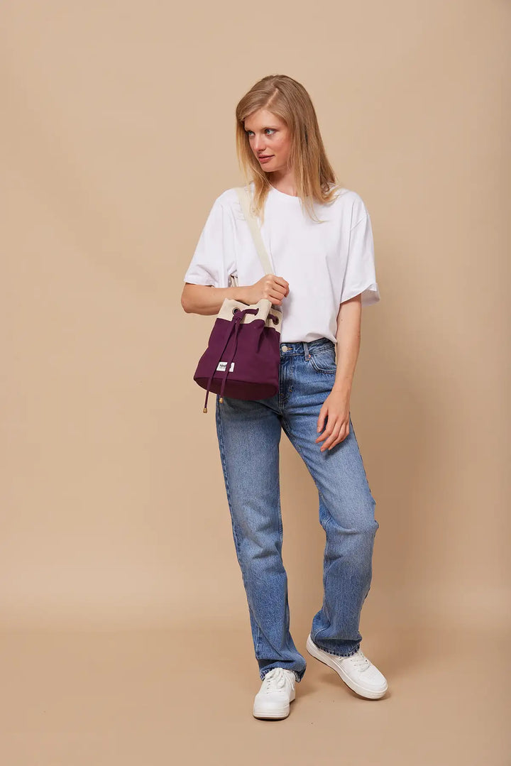 Sac seau Julie Prune