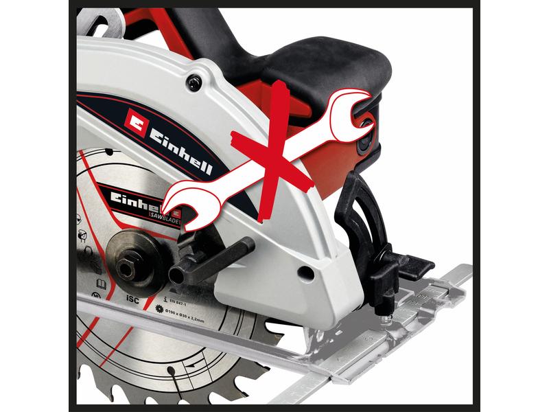 Einhell Handkreissäge TC-CS 1410 Kompakte Kreissäge für lange, gerade und akkurate Schnitte