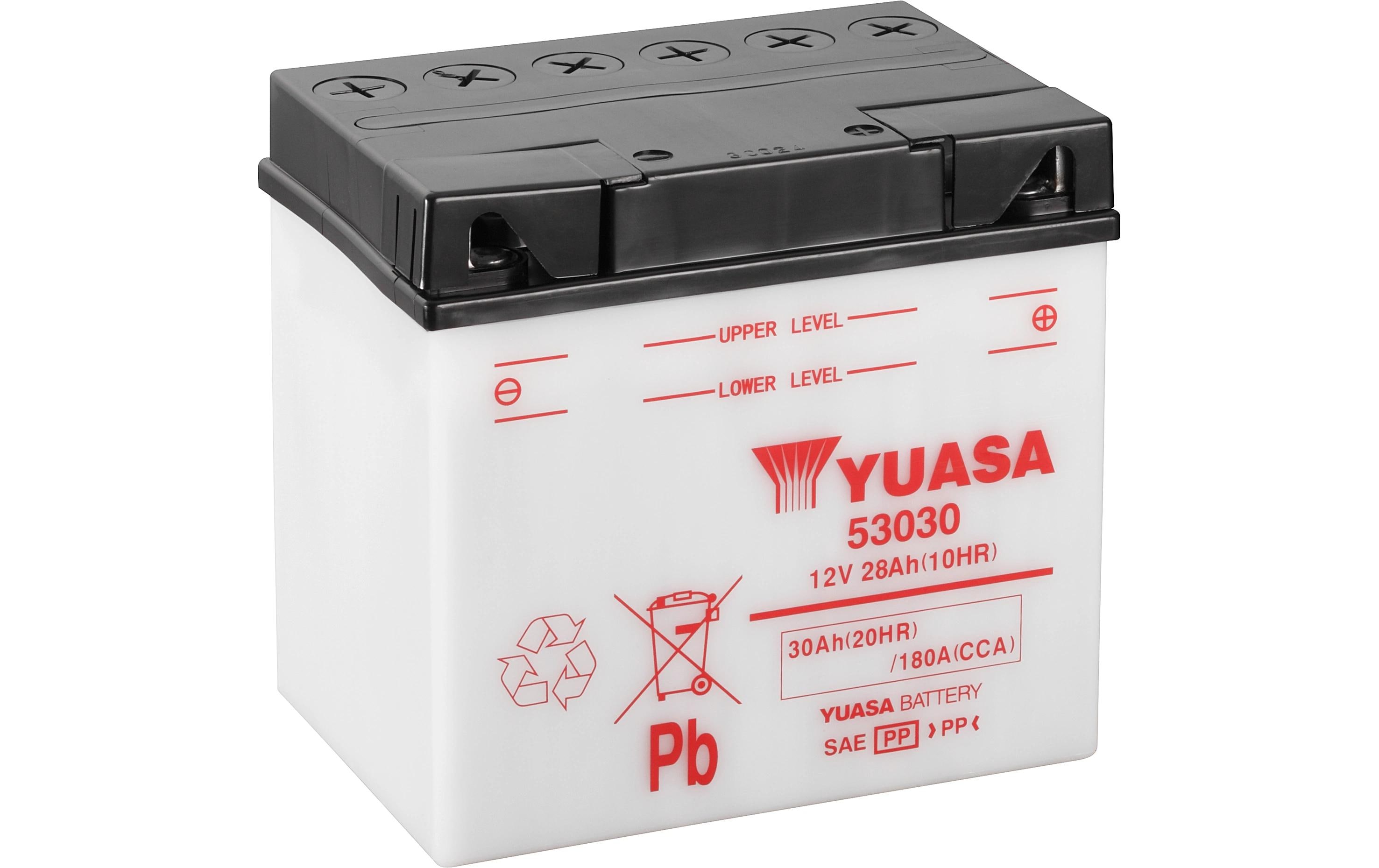 Motorradbatterie Yumicron 12V/30Ah/180A<br>Blei (Pb) Starterbatterie