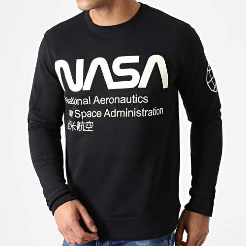 Sweat Crewneck Glow In The Dark Noir
