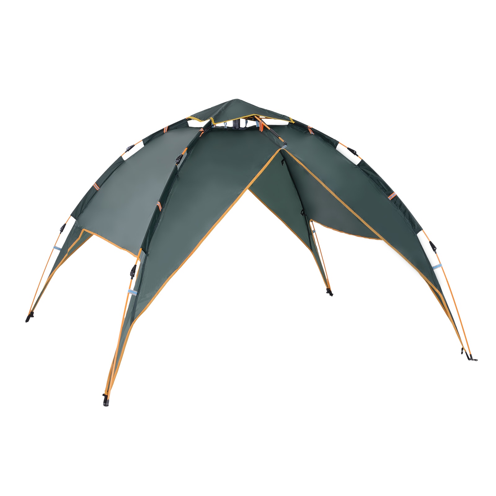 Outsunny Quick-Up-Zelt für 2 Personen + 1 Kind dunkelgrün 210 x 210 x 140 cm (LxBxH)