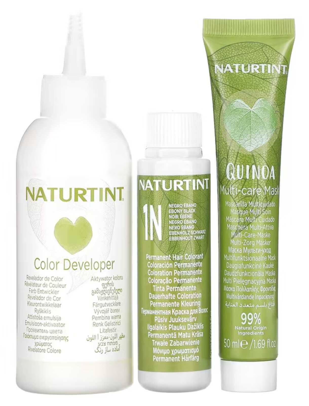 Coloração permanente para cabelo Naturtint nº 1N Preto Ébano 170 ml