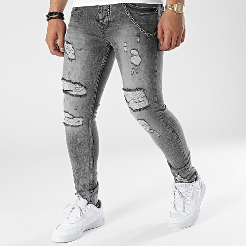 Jean Skinny DHZ-3747-1 Gris Anthracite