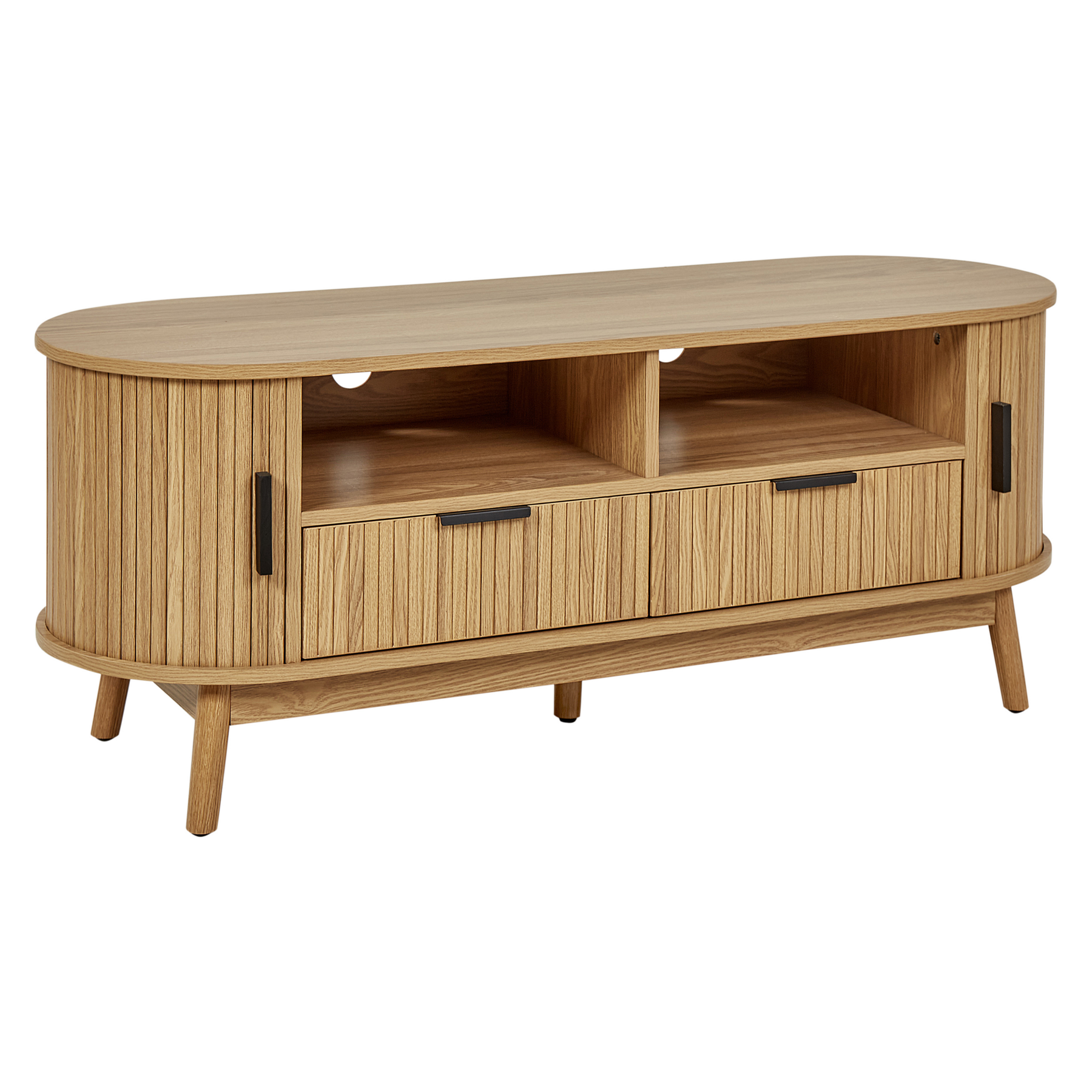Beliani - SELAH - TV-meubel - Lichthout - MDF