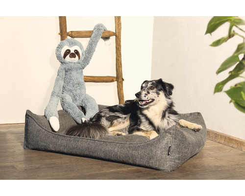 Beeztees Luiaard Hondenspeelgoed, Mees XL, Grijs, 80 x 30 x 20 cm