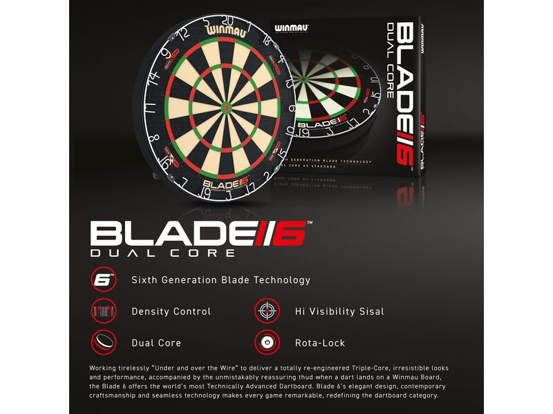 Winmau Dartboard Blade 6 Dual Core Dartscheibe