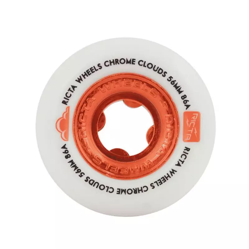 Roues skate RICTA (jeu de 4) 56mm clouds chrome red 86a