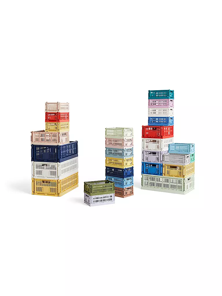 HAY Aufbewahrungsbox Colour Crate S olive