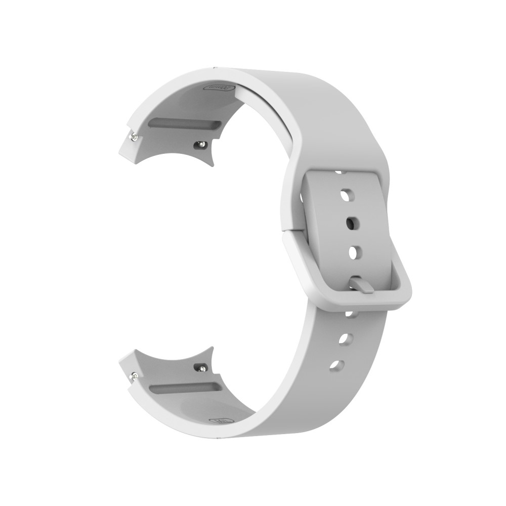 Samsung Galaxy Watch 4 Classic (42mm) Ersatz Sport Silikon Armband (Gelenkumfang: 180 - 220mm) - Weiss