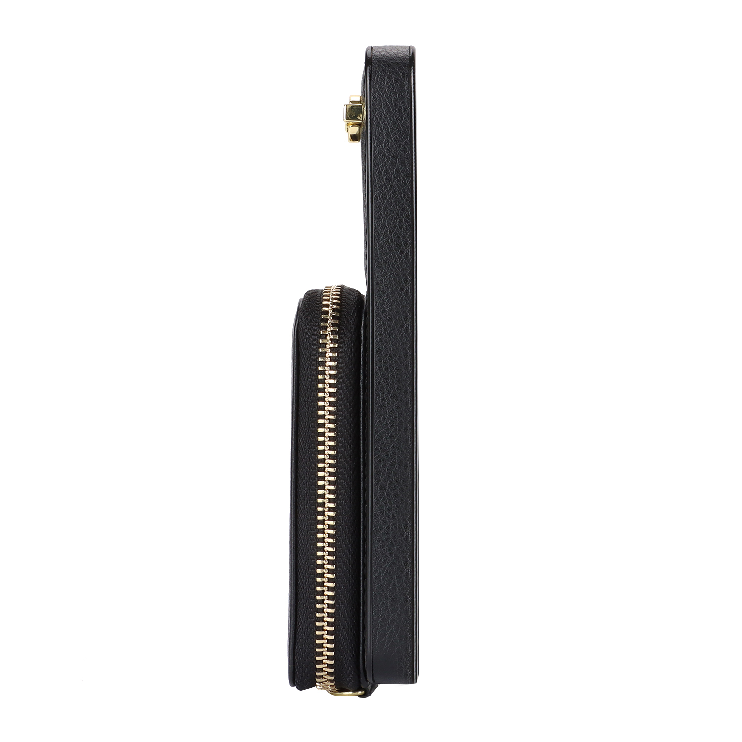 Samsung Galaxy S24  Plus Necklace Leder Schutz Hülle mit Kartenfächer   Handykette (140cm) - Schwarz