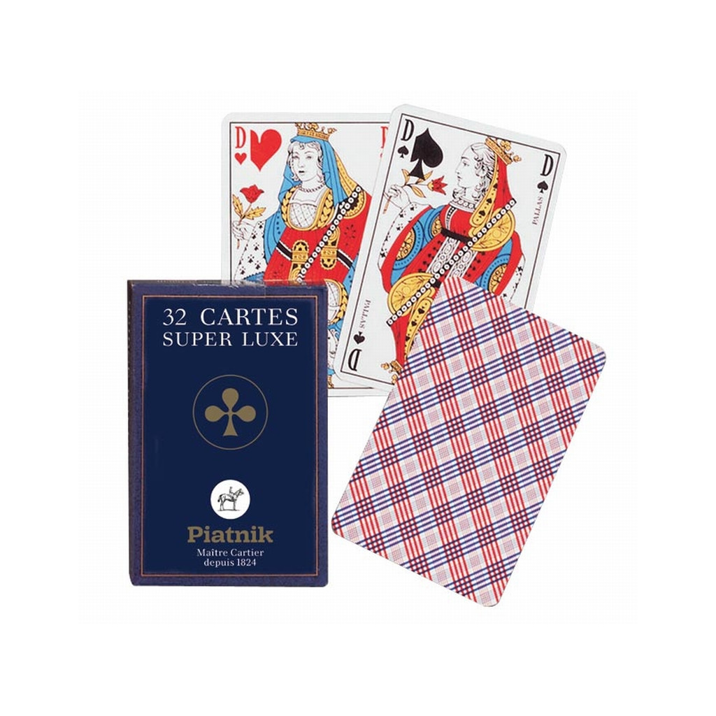 Jeu de 32 cartes Françaises - Bleu